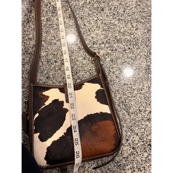 Stylish Coach Hadley Cow Print Convertible Crossbody Bag - Picture 8 of 11